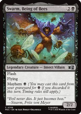Swarm, Being of Bees (MSC-799) - Commander: Marvel Super Heroes Foil