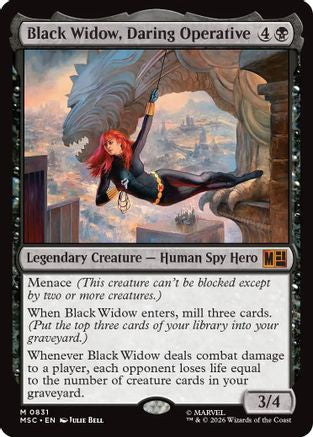 Black Widow, Daring Operative (MSC-831) - Commander: Marvel Super Heroes Foil