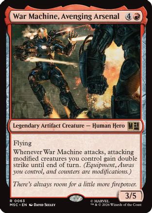 War Machine, Avenging Arsenal (MSC-063) - Commander: Marvel Super Heroes Foil