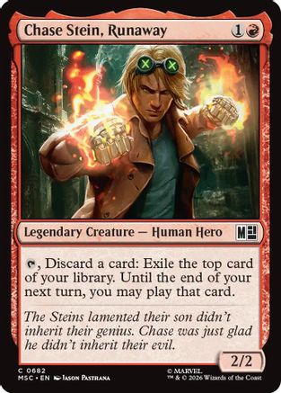 Chase Stein, Runaway (MSC-682) - Commander: Marvel Super Heroes