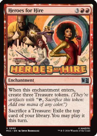 Heroes for Hire (MSC-688) - Commander: Marvel Super Heroes Foil