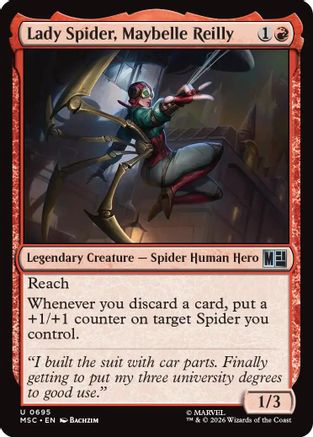 Lady Spider, Maybelle Reilly (MSC-695) - Commander: Marvel Super Heroes