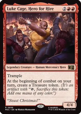Luke Cage, Hero for Hire (MSC-696) - Commander: Marvel Super Heroes Foil