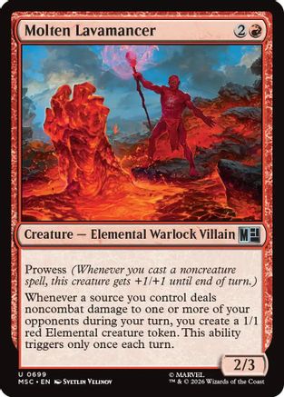 Molten Lavamancer (MSC-699) - Commander: Marvel Super Heroes