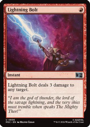 Lightning Bolt (MSC-806) - Commander: Marvel Super Heroes