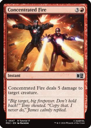 Concentrated Fire (0847) (MSC-847) - Commander: Marvel Super Heroes