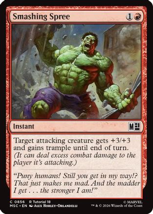 Smashing Spree (0856) (MSC-856) - Commander: Marvel Super Heroes