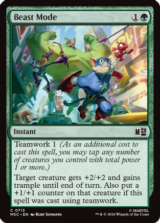 Beast Mode (MSC-713) - Commander: Marvel Super Heroes