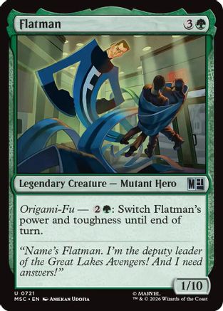 Flatman (MSC-721) - Commander: Marvel Super Heroes Foil
