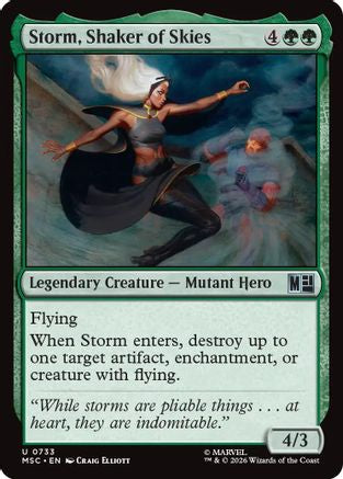 Storm, Shaker of Skies (MSC-733) - Commander: Marvel Super Heroes