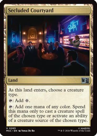 Secluded Courtyard (MSC-265) - Commander: Marvel Super Heroes
