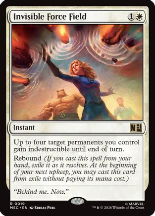 Invisible Force Field (Surge Foil) (MSC-019) - Commander: Marvel Super Heroes Foil