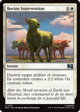 Bovine Intervention (Surge Foil) (MSC-123) - Commander: Marvel Super Heroes Foil