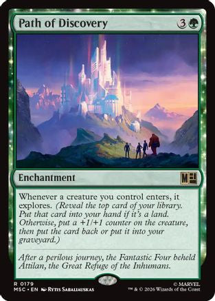 Path of Discovery (Surge Foil) (MSC-179) - Commander: Marvel Super Heroes Foil