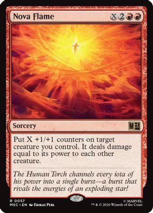 Nova Flame (MSC-057) - Commander: Marvel Super Heroes