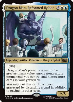 Dragon Man, Reformed Robot (Surge Foil) (MSC-082) - Commander: Marvel Super Heroes Foil