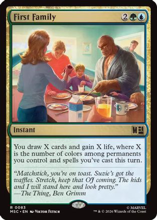 First Family (Surge Foil) (MSC-083) - Commander: Marvel Super Heroes Foil