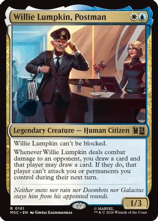 Willie Lumpkin, Postman (MSC-101) - Commander: Marvel Super Heroes
