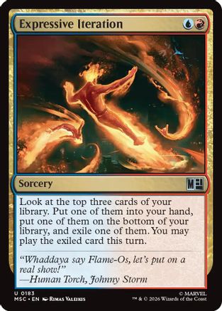 Expressive Iteration (Surge Foil) (MSC-183) - Commander: Marvel Super Heroes Foil