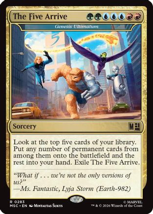 The Five Arrive - Genesis Ultimatum (MSC-283) - Commander: Marvel Super Heroes