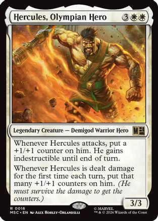 Hercules, Olympian Hero (Surge Foil) (MSC-016) - Commander: Marvel Super Heroes Foil