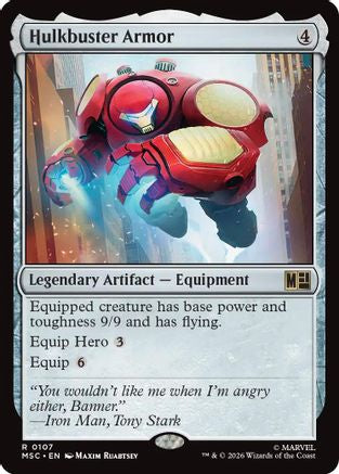 Hulkbuster Armor (Surge Foil) (MSC-107) - Commander: Marvel Super Heroes Foil