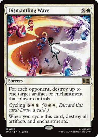 Dismantling Wave (Surge Foil) (MSC-129) - Commander: Marvel Super Heroes Foil