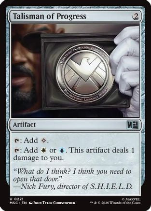 Talisman of Progress (Surge Foil) (MSC-221) - Commander: Marvel Super Heroes Foil