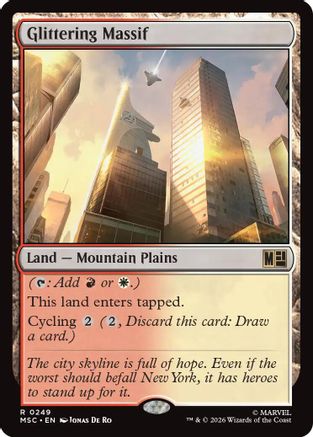 Glittering Massif (Surge Foil) (MSC-249) - Commander: Marvel Super Heroes Foil
