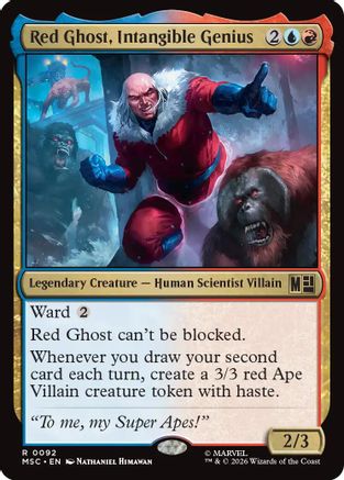Red Ghost, Intangible Genius (Surge Foil) (MSC-092) - Commander: Marvel Super Heroes Foil