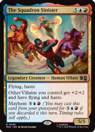 The Squadron Sinister (Surge Foil) (MSC-096) - Commander: Marvel Super Heroes Foil