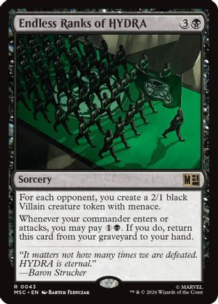 Endless Ranks of HYDRA (MSC-043) - Commander: Marvel Super Heroes