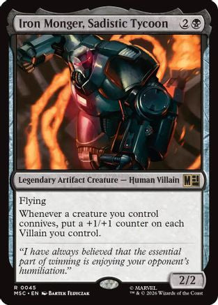 Iron Monger, Sadistic Tycoon (MSC-045) - Commander: Marvel Super Heroes