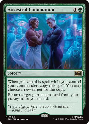 Ancestral Communion (Surge Foil) (MSC-064) - Commander: Marvel Super Heroes Foil