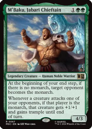 M'Baku, Jabari Chieftain (Surge Foil) (MSC-067) - Commander: Marvel Super Heroes Foil