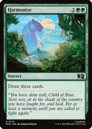 Harmonize (Surge Foil) (MSC-175) - Commander: Marvel Super Heroes Foil