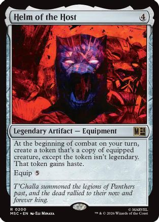 Helm of the Host (Surge Foil) (MSC-200) - Commander: Marvel Super Heroes Foil