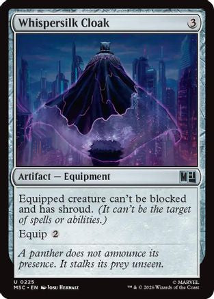 Whispersilk Cloak (Surge Foil) (MSC-225) - Commander: Marvel Super Heroes Foil