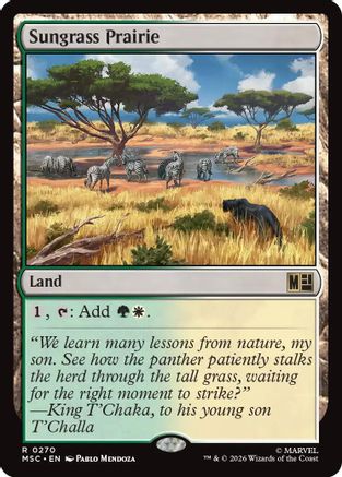 Sungrass Prairie (Surge Foil) (MSC-270) - Commander: Marvel Super Heroes Foil