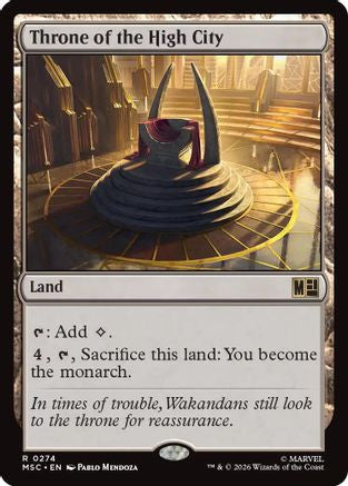 Throne of the High City (Surge Foil) (MSC-274) - Commander: Marvel Super Heroes Foil