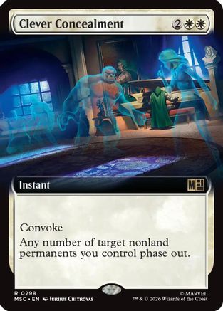 Clever Concealment (Extended Art) (MSC-298) - Commander: Marvel Super Heroes Foil