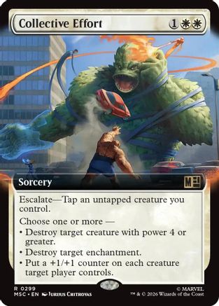 Collective Effort (Extended Art) (MSC-299) - Commander: Marvel Super Heroes
