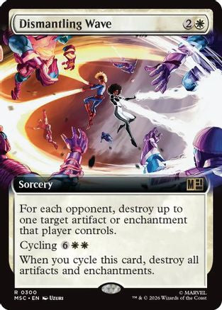 Dismantling Wave (Extended Art) (MSC-300) - Commander: Marvel Super Heroes Foil
