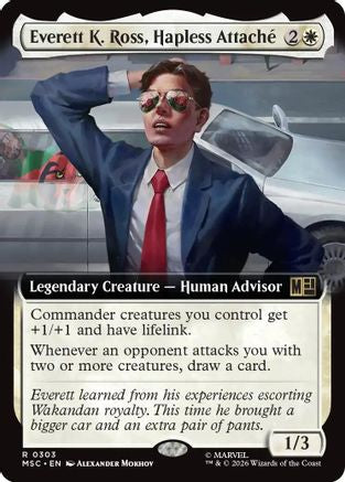Everett K. Ross, Hapless Attache (Extended Art) (MSC-303) - Commander: Marvel Super Heroes