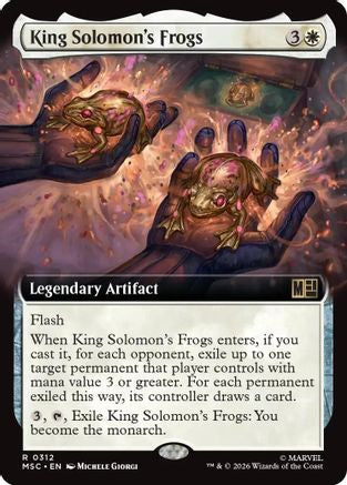 King Solomon's Frogs (Extended Art) (MSC-312) - Commander: Marvel Super Heroes Foil