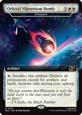Orbital Vibranium Bomb - Scourglass (Extended Art) (MSC-318) - Commander: Marvel Super Heroes Foil