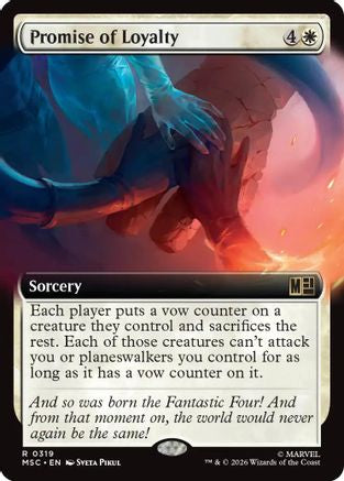 Promise of Loyalty (Extended Art) (MSC-319) - Commander: Marvel Super Heroes Foil