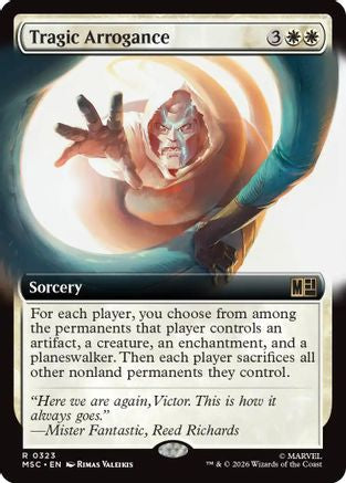 Tragic Arrogance (Extended Art) (MSC-323) - Commander: Marvel Super Heroes Foil