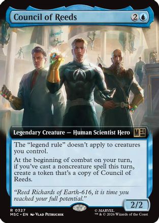 Council of Reeds (Extended Art) (MSC-327) - Commander: Marvel Super Heroes
