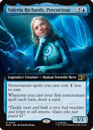 Valeria Richards, Precocious (Extended Art) (MSC-342) - Commander: Marvel Super Heroes Foil